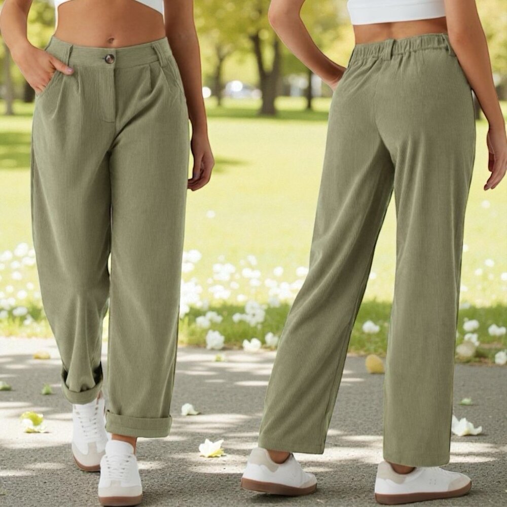 NEW‎ Halara Auracord Cloud Pants Color Fresh Grass Green Comfort Stretch XL